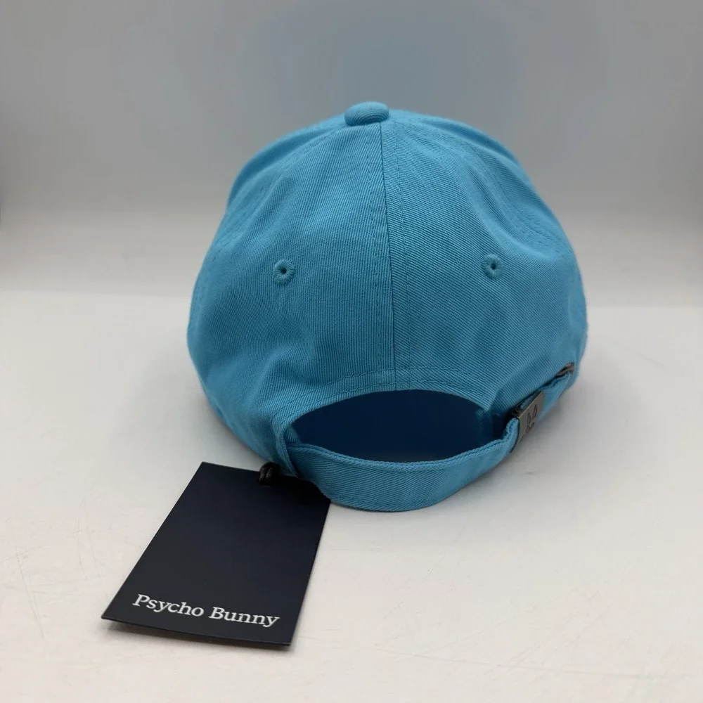 Psycho Bunny Louise Hat KIDS Strapback Adjustable‎ Aquarius Blue O/S Unisex NWT